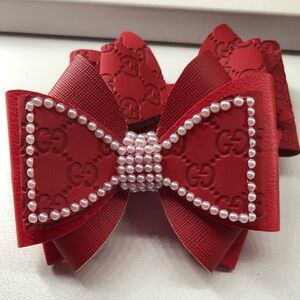 Red Pearl layered Tumbler/Stanley cup Bow